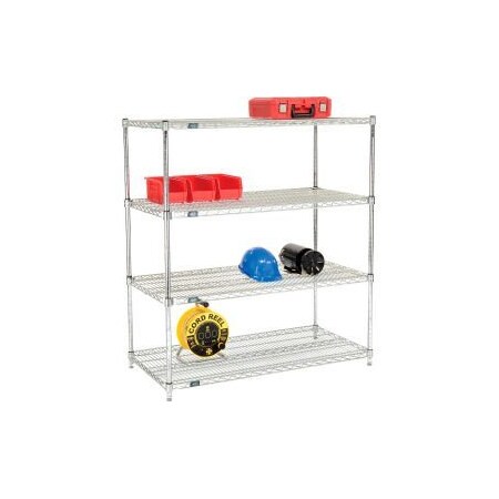 Global Equipment Nexel Quick Adjust Poly-Z-Brite Shelving 48"W x 24"D x 54"H 24485AZ